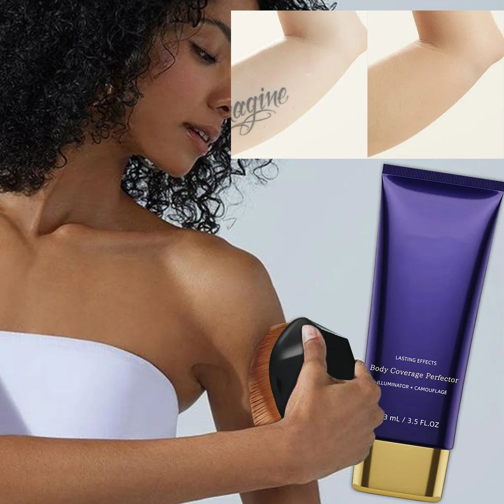 Body Coverage Perfector+ Buffer Brush - Flawless Body Makeup, Concealer for Scars, Spots, Veins, Tattoos and More Blend Cosmetic